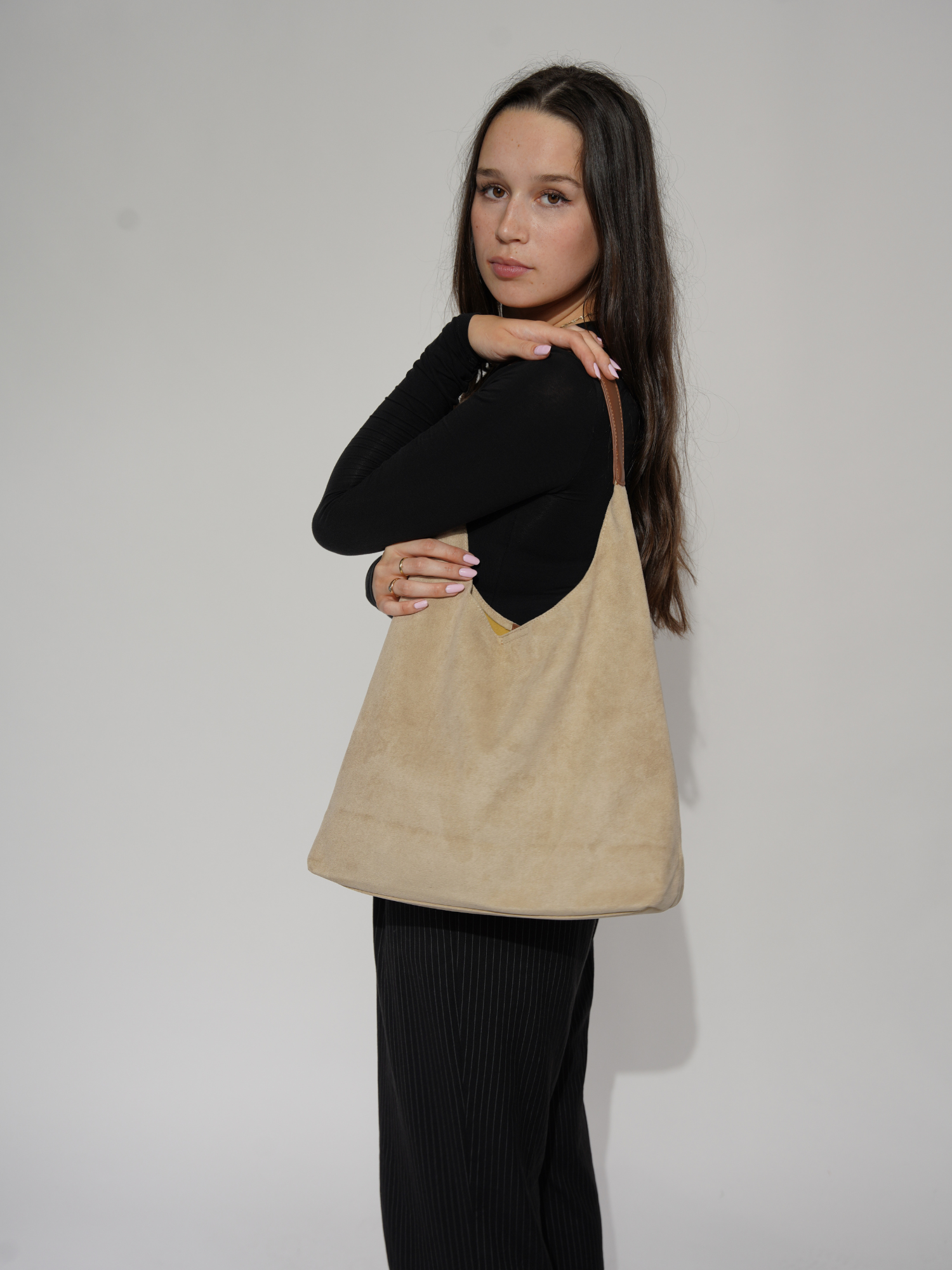 Véronique™ | Luxe suède schoudertas