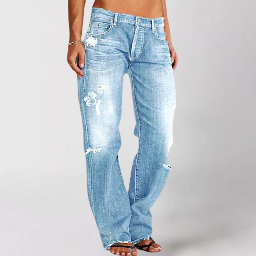 Monique ™ | Luxe jeans met wijde pijpen
