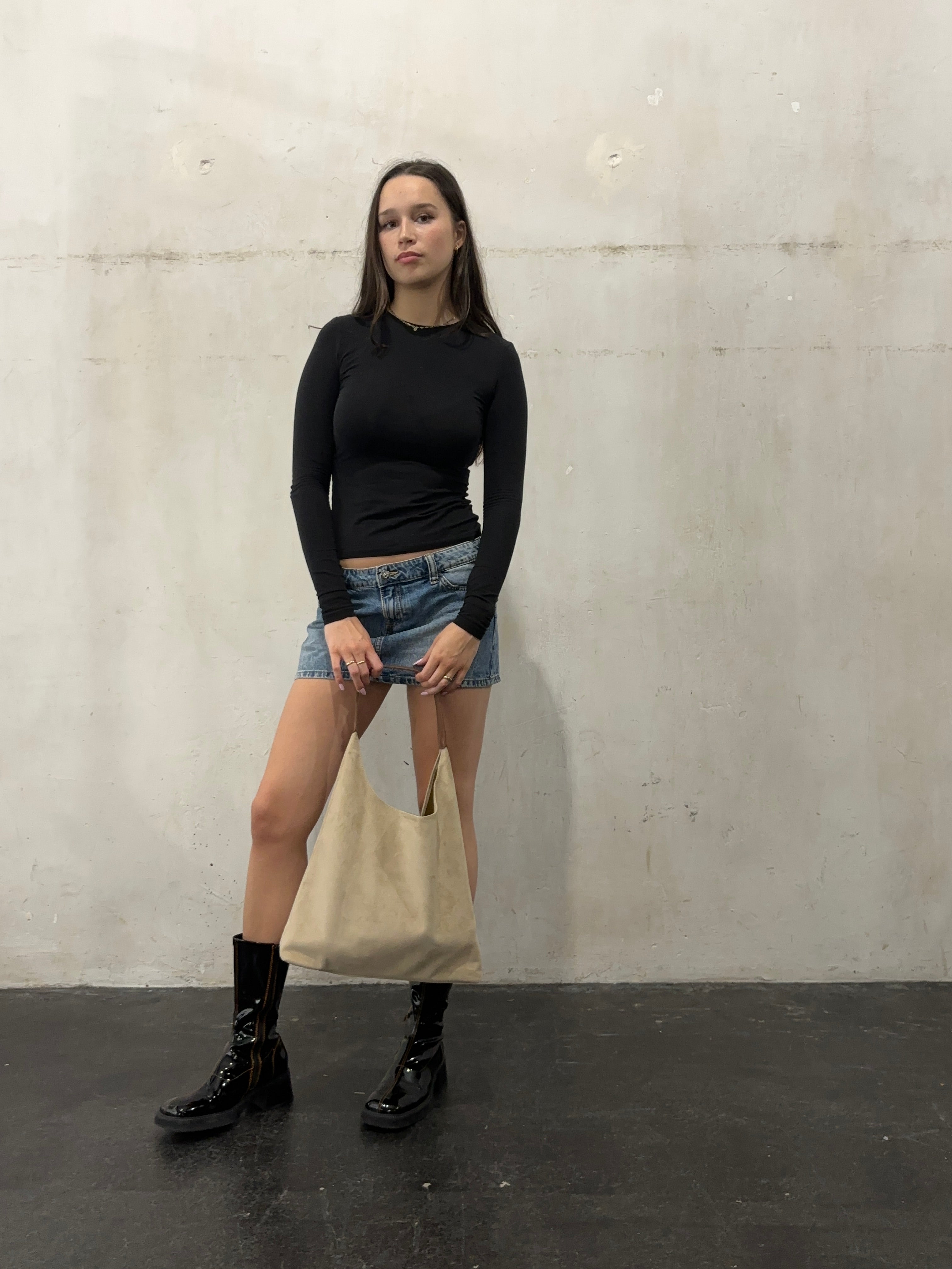 Véronique™ | Luxe suède schoudertas