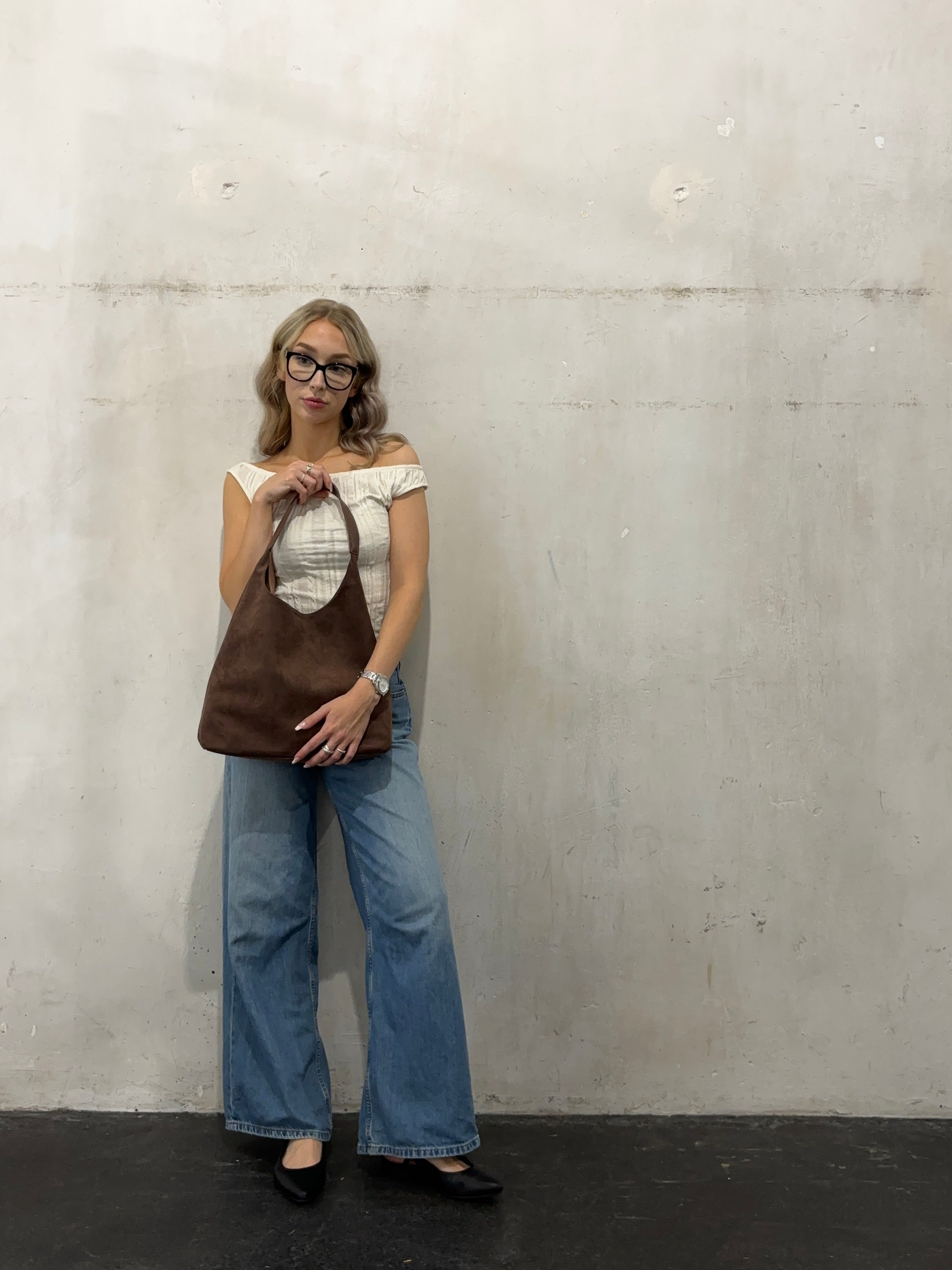 Véronique™ | Luxe suède schoudertas