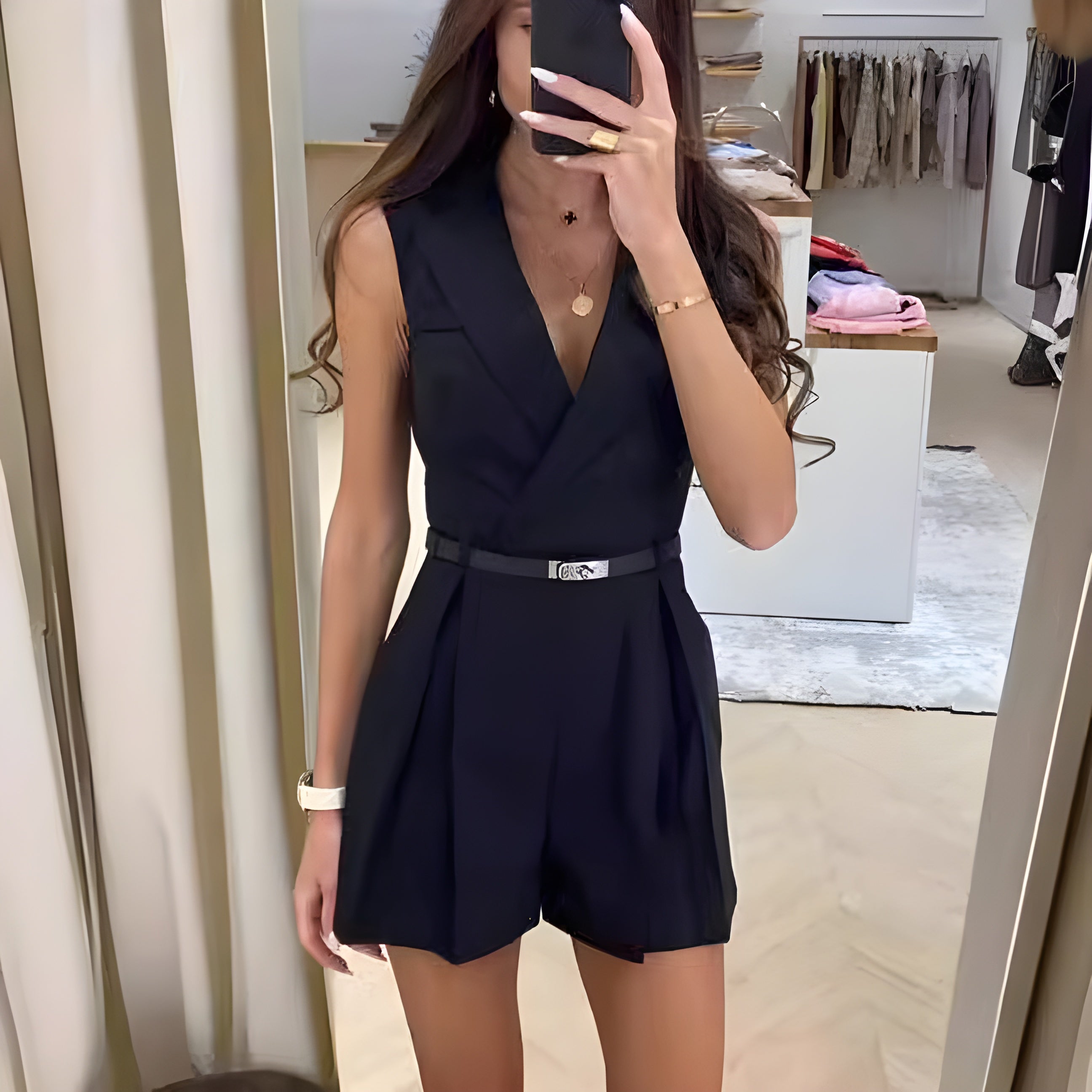Anne™ | Stijlvolle mouwloze jumpsuit