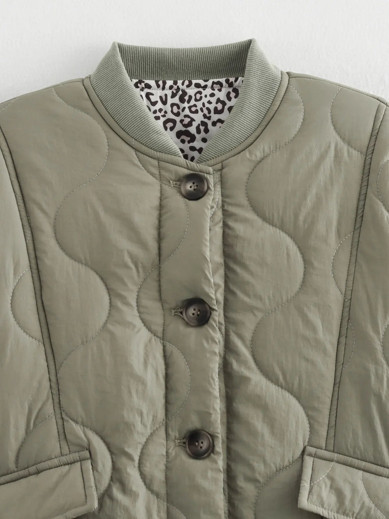 Nathalie™ | katoenen jack met luipaardmotief