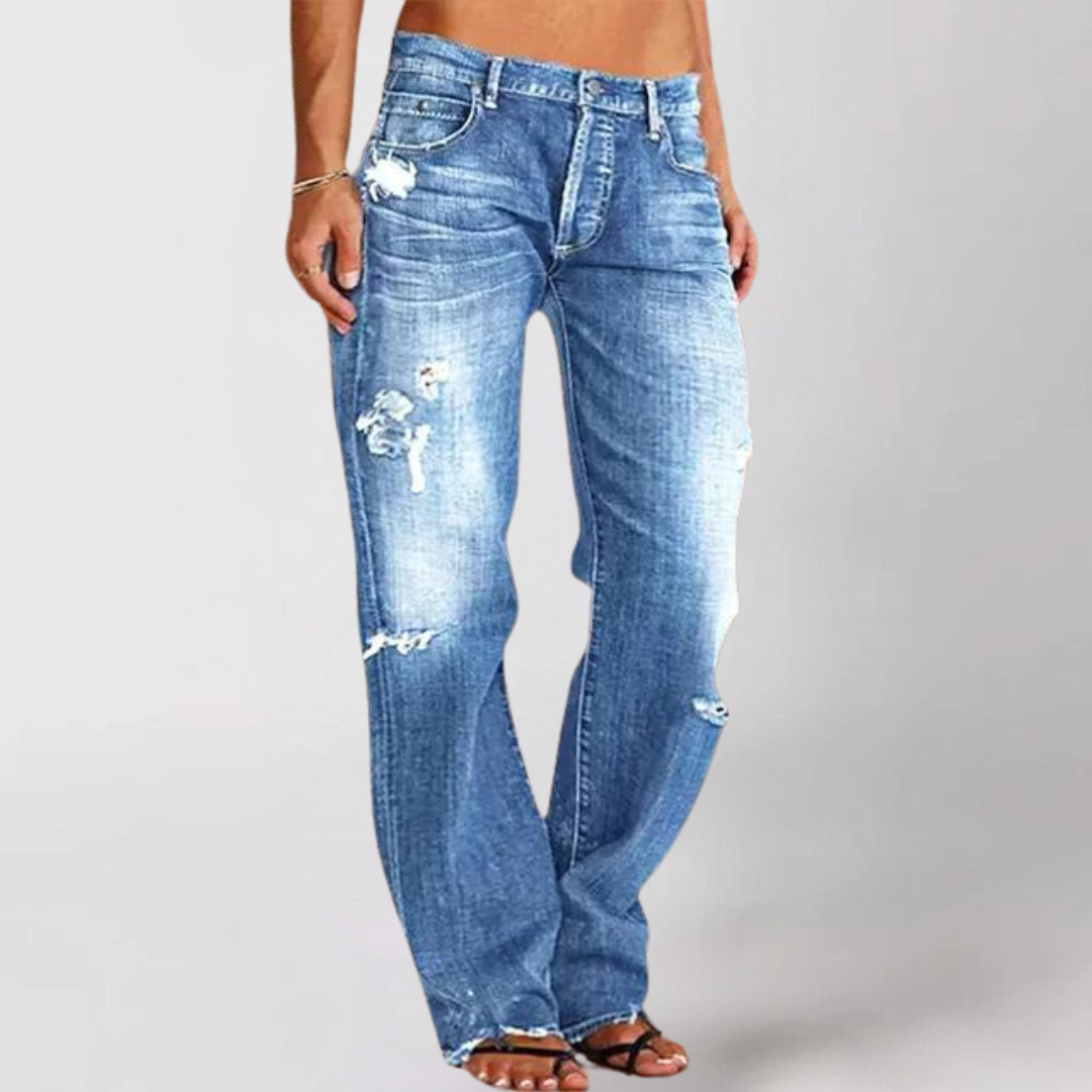 Monique ™ | Luxe jeans met wijde pijpen