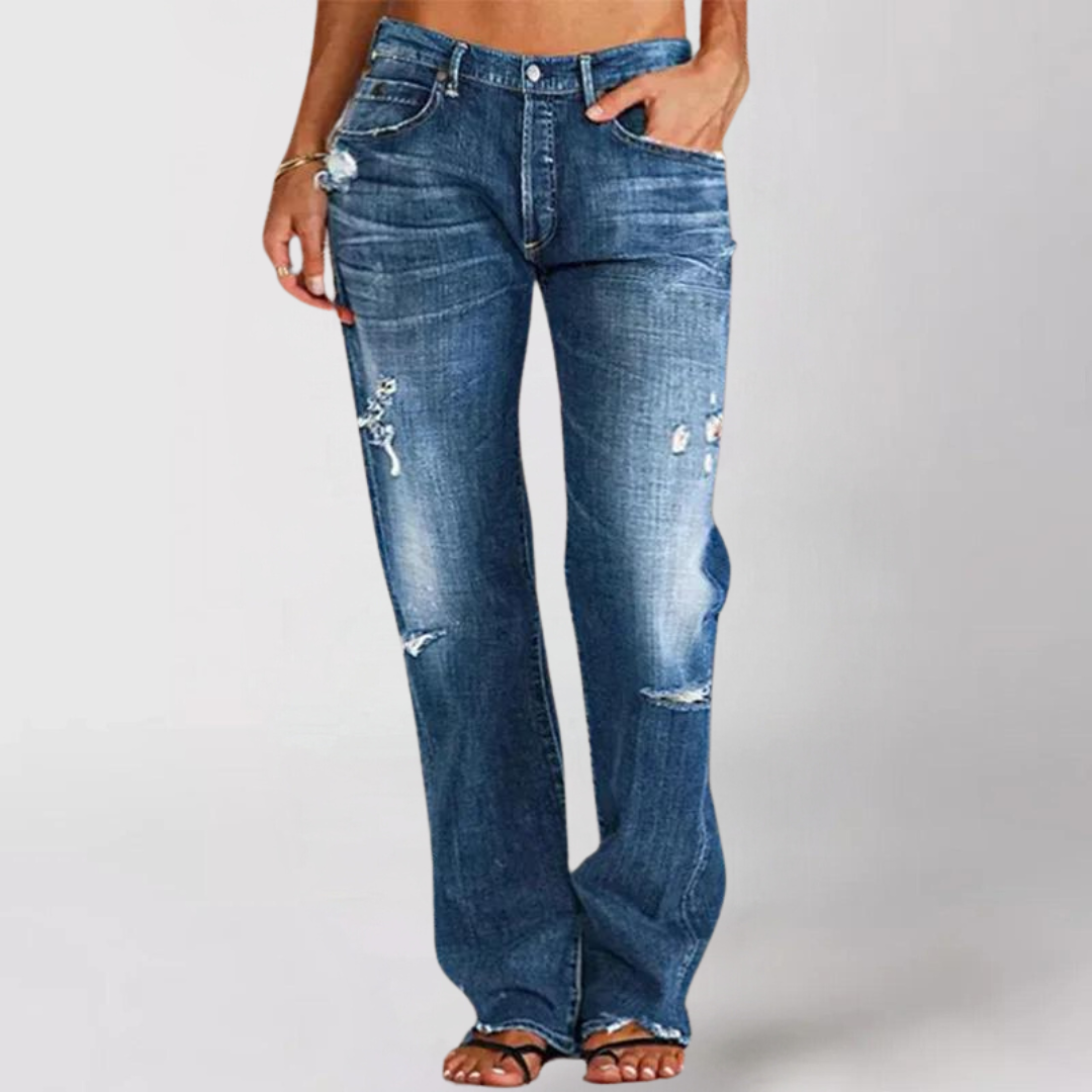 Monique ™ | Luxe jeans met wijde pijpen
