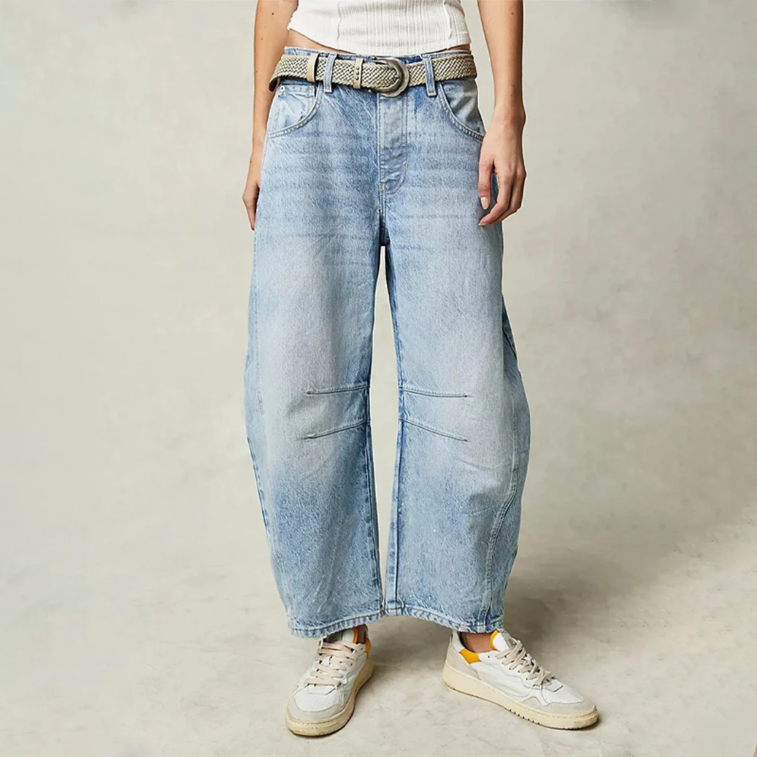 Isabelle™ | Luxe wijde jeans