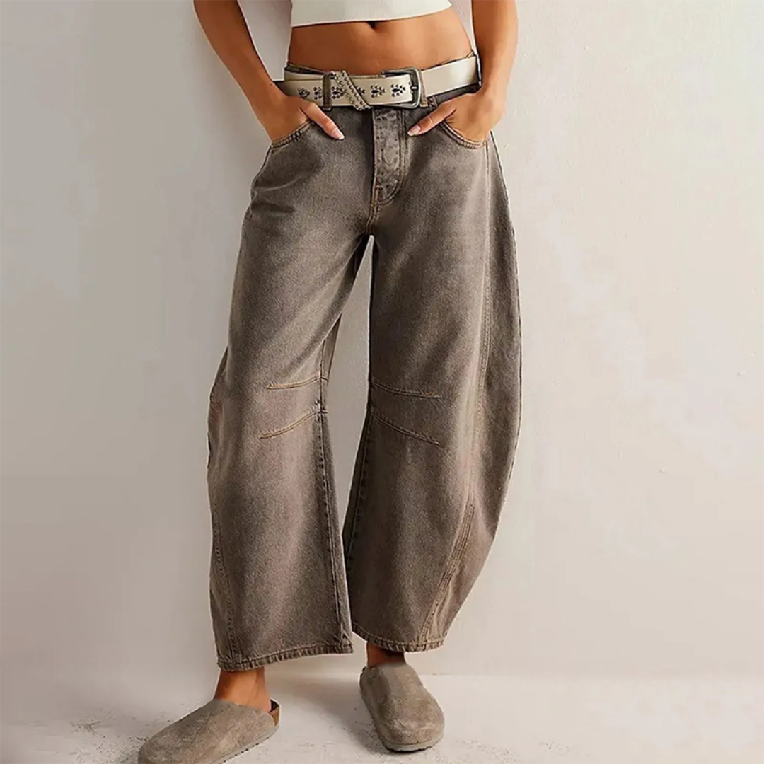Isabelle™ | Luxe wijde jeans