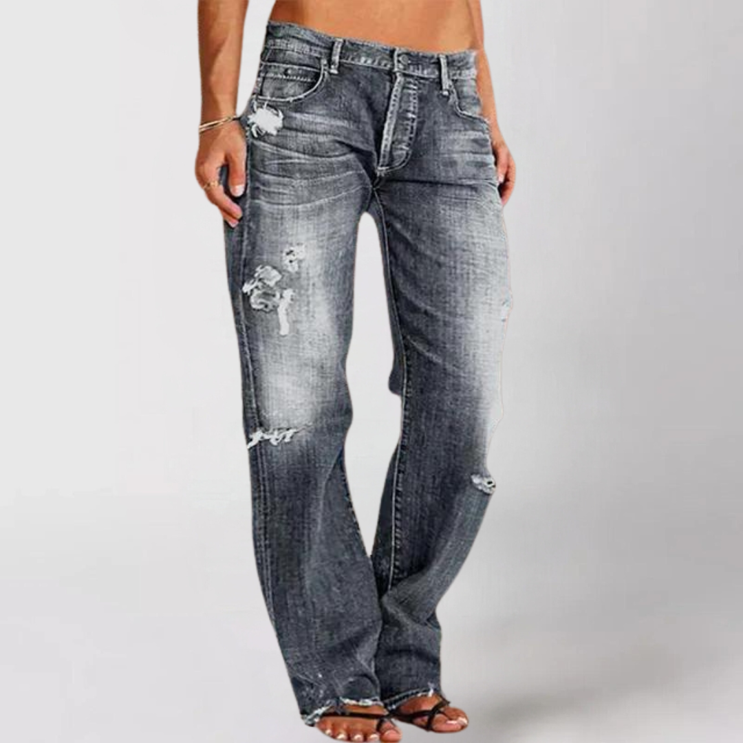 Monique ™ | Luxe jeans met wijde pijpen