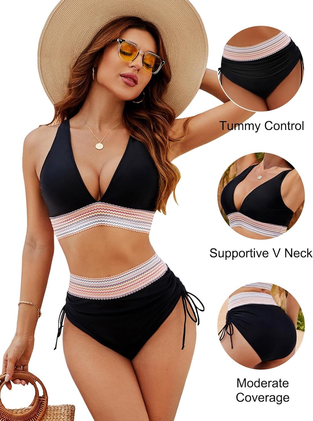 Elise™ | Bikini met hoge taille