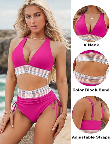 Elise™ | Bikini met hoge taille