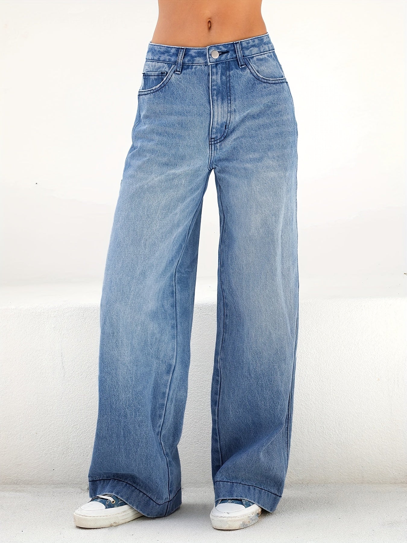 Lena ™ | Comfortabele jeans met wijde pijpen