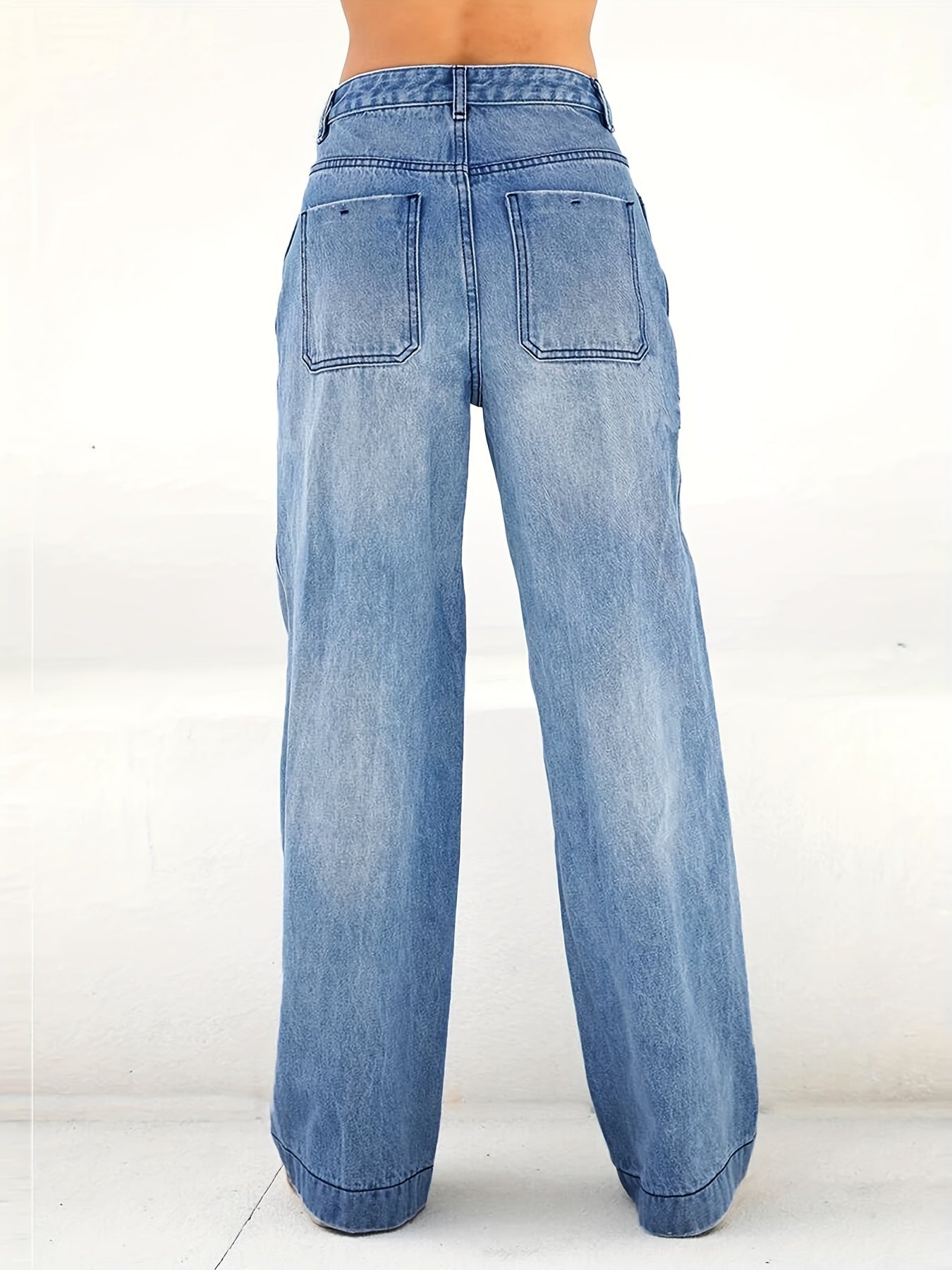 Lena ™ | Comfortabele jeans met wijde pijpen