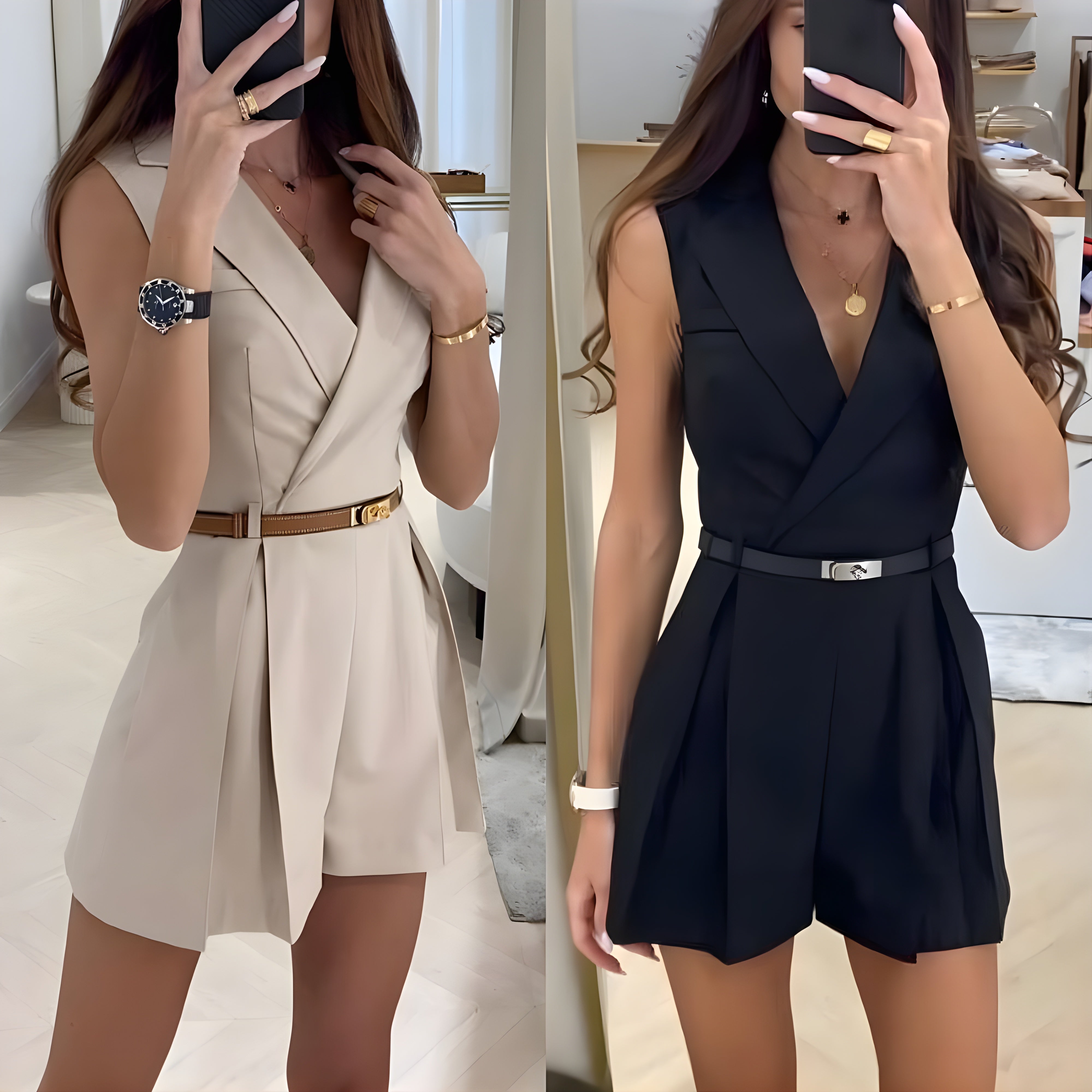 Anne™ | Stijlvolle mouwloze jumpsuit