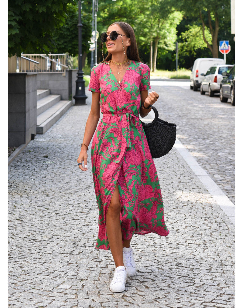 Amandine™ |  Stijlvolle jurk met V-hals