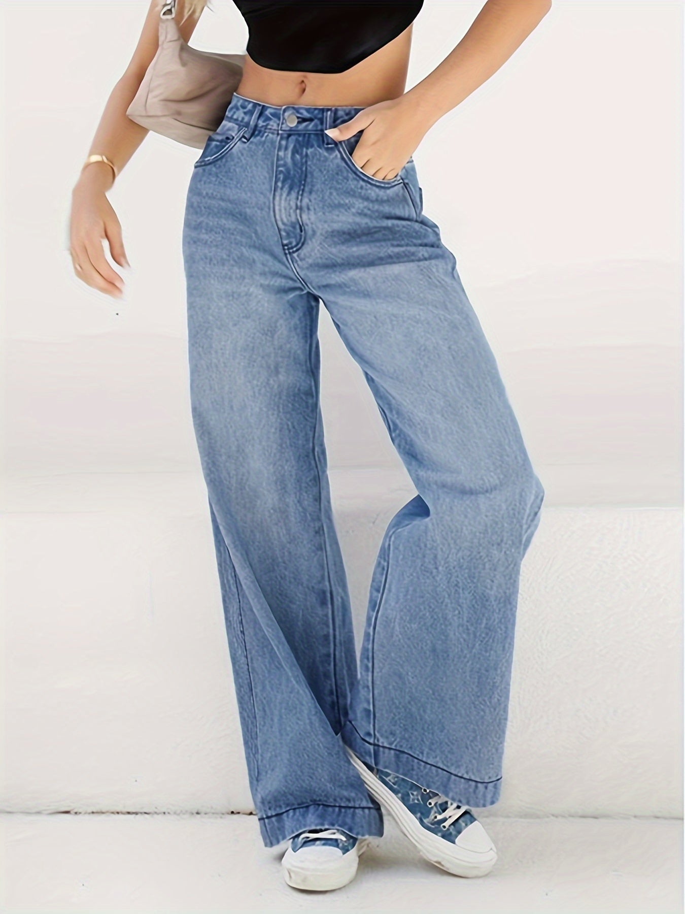 Lena ™ | Comfortabele jeans met wijde pijpen