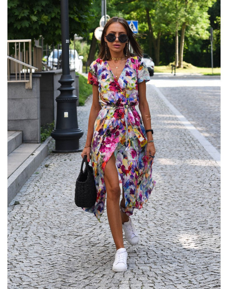 Amandine™ |  Stijlvolle jurk met V-hals